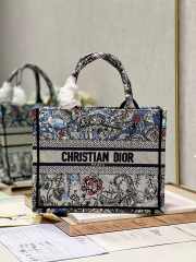 Uubags | Dior Book Large Tote Denim Multicolor Bag 26.5x21x14cm - 1