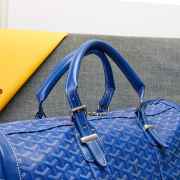 Uubags | Goyard travel bag in blue 48x28x22cm - 6