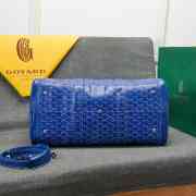 Uubags | Goyard travel bag in blue 48x28x22cm - 2