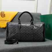 Uubags | Goyard travel bag in black 48x28x22cm - 1