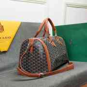 Uubags | Goyard travel bag in black & tan 48x28x22cm - 6