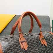 Uubags | Goyard travel bag in black & tan 48x28x22cm - 5