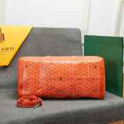 Uubags | Goyard travel bag in orange 48x28x22cm - 4