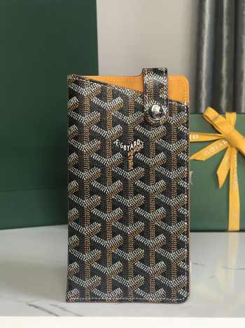 Uubags | Goyard Montmartre GM Case In Black & Tan 18x1x10cm