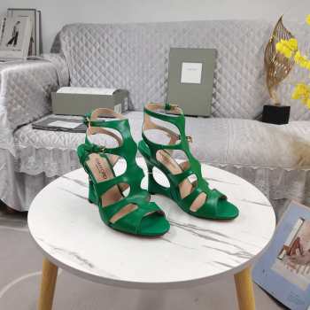 Uubags | Tom Ford Stamped Cowhide Leather Carine Sandal In Green