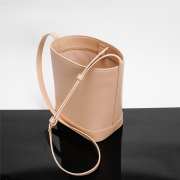 Uubags | Celine small bucket Cuir triomphe in pink grained calfskin 17x22x10cm - 5