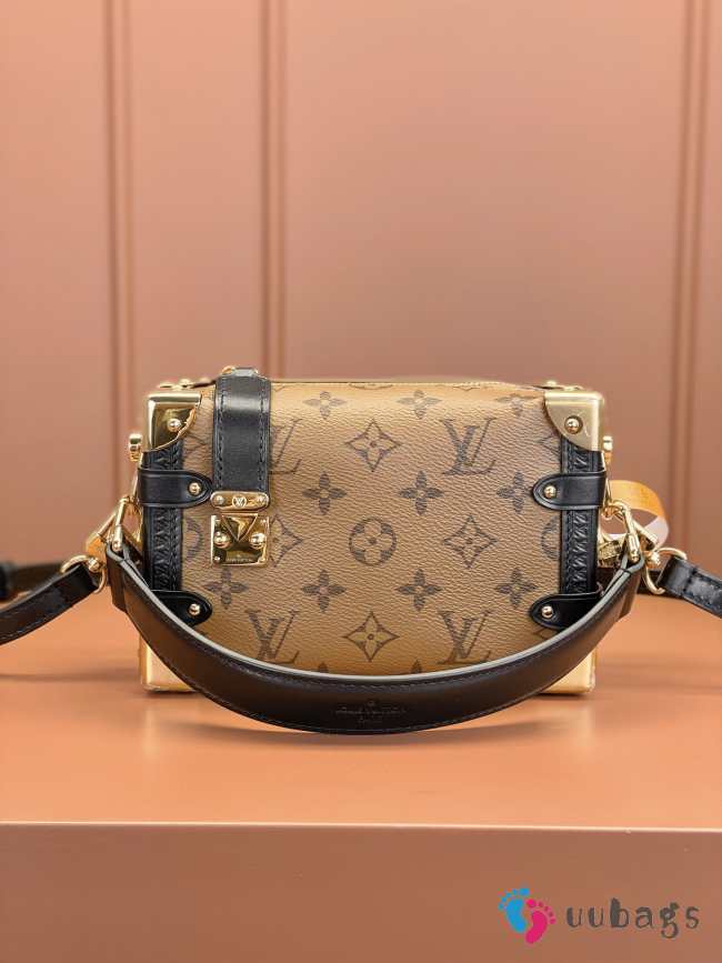 Uubags | Louis Vuitton side trunk PM monogram coated canvas bag in black 18x13x8cm - 1