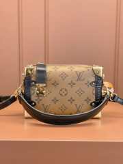 Uubags | Louis Vuitton side trunk PM monogram coated canvas bag in black 18x13x8cm - 1