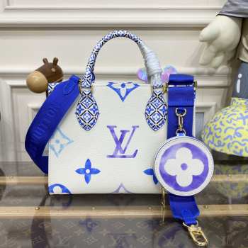 Uubags | Louis Vuitton M22976 By The Pool On The Go PM Blue Bag 25x19x11.5cm