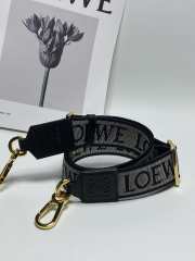 Uubags | Loewe Anagram jacquard double-sided embroidered black shoulder strap 1050-40mm - 1