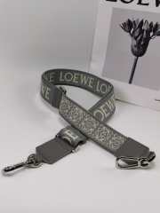 Uubags | Loewe Anagram jacquard double-sided embroidered grey shoulder strap 1050-40mm - 1