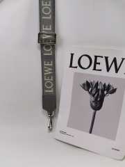 Uubags | Loewe Anagram jacquard double-sided embroidered grey shoulder strap 1050-40mm - 6