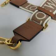 Uubags | Loewe Anagram jacquard double-sided embroidered brown shoulder strap 1050-40mm - 6