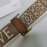 Uubags | Loewe Anagram jacquard double-sided embroidered brown shoulder strap 1050-40mm - 4