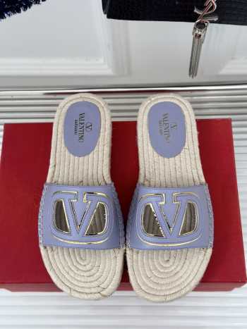 Uubags | Valentino VLogo cut-out slipper in purple