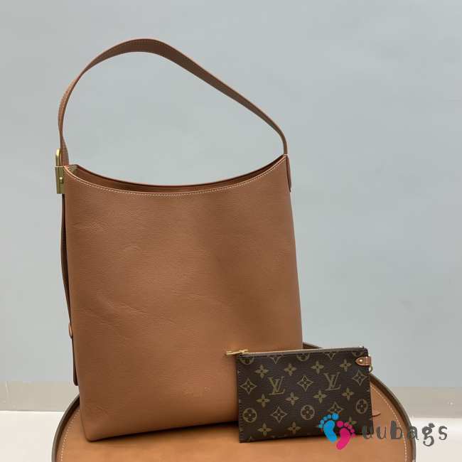 Uubags | Louis Vuitton M25022 Low Key Hobo MM Bag In Cognac Brown 31x35x18cm - 1