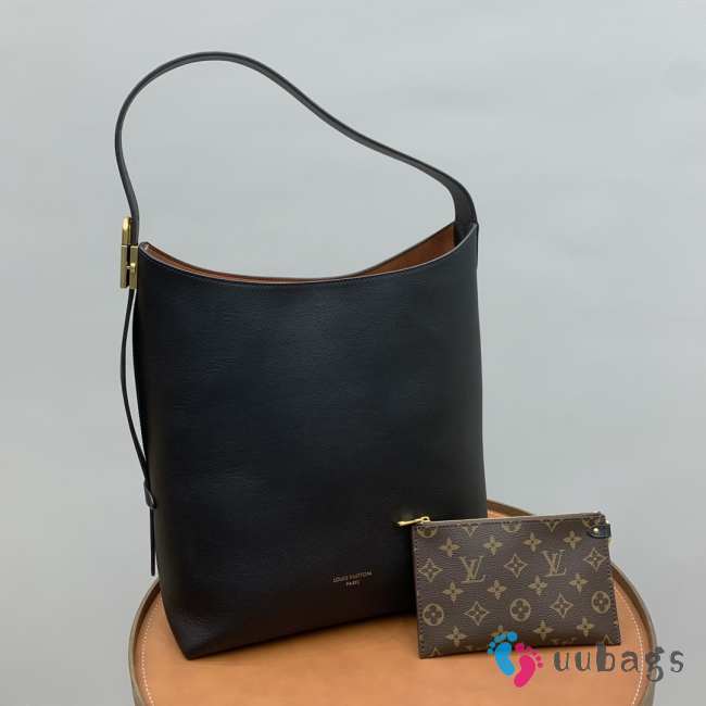 Uubags | Louis Vuitton M25022 Low Key Hobo MM Bag In Black 31x35x18cm - 1