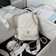 Uubags | Chanel 24C mini backpack in white 18x13x9cm - 1