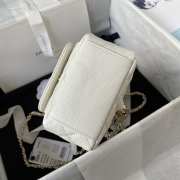 Uubags | Chanel 24C mini backpack in white 18x13x9cm - 3