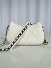 Uubags | Chanel 23k Hobo Bag Calfskin In Cream 24x13.5x6cm - 3