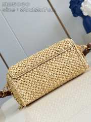 Uubags | Louis Vuitton M25030 Twist West Raffia Leather In Natural/Tan 23.5x12x7cm - 4