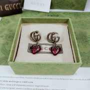 Uubags | Gucci Big Red Strawberry Crystal Earrings - 6