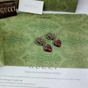 Uubags | Gucci Big Red Strawberry Crystal Earrings - 5