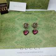 Uubags | Gucci Big Red Strawberry Crystal Earrings - 2