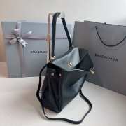 Uubags | Balenciaga Rodeo medium handbag in black smooth calfskin with gold hardware 35x23x11cm   - 3