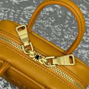 Uubags | Miu Miu leather micro bag in yellow 10.5x4cm - 4