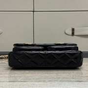 Uubags | Chanel 24a handle bag black 25x8x17cm - 6