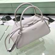 Uubags | Prada Supernova brushed leather bag in white 31x16x13.5cm  - 6