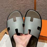 Uubags | Hermes Men's Sandal in turquoise blue Epsom Calfskin  - 5