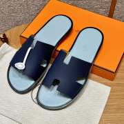 Uubags | Hermes Men's Sandal in Celestial blue Epsom Calfskin - 1