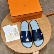 Uubags | Hermes Men's Sandal in Celestial blue Epsom Calfskin - 3