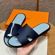 Uubags | Hermes Men's Sandal in Celestial blue Epsom Calfskin - 6