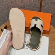 Uubags | Hermes Men's Sandal in Cactus green Epsom Calfskin - 3