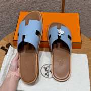 Uubags | Hermes Men's Sandal in Sea green Epsom Calfskin - 5