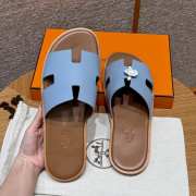 Uubags | Hermes Men's Sandal in Sea green Epsom Calfskin - 2