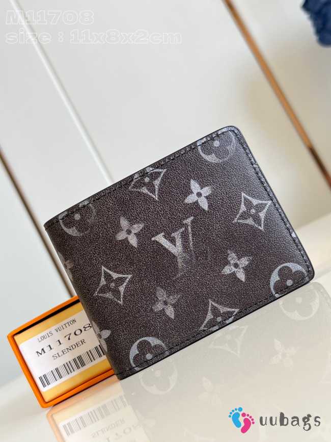 Uubags | Louis Vuitton M11708 Slender Wallet In Black/White 11.5x9x1.5cm - 1