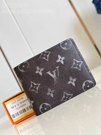 Uubags | Louis Vuitton M11708 Slender Wallet In Black/White 11.5x9x1.5cm