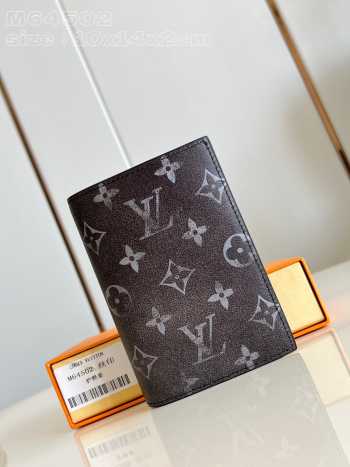 Uubags | Louis Vuitton M64502 Passport Cover Black/White 10x14x2.5cm