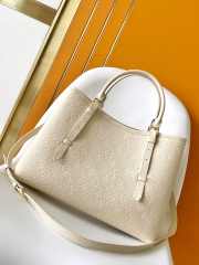 Uubags | Louis Vuitton M47185 Babylone Tote MM Bag In Cream 39x27x16cm - 2