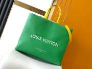 Uubags | Louis Vuitton M24457 Shopper Tote MM Bag In Green 40x32x16cm - 1