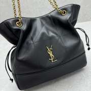 Uubags | YSL Jamie 4.3 Large Pochon lambskin chain bag in black 27x34x3cm - 2