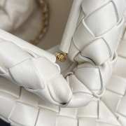 Uubags | Bottega Veneta Teen Lauren 1980 Bag With Chain In White 31.5x16.5x11cm - 2