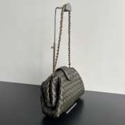 Uubags | Bottega Veneta Teen Lauren 1980 Bag With Chain In Kaki 31.5x16.5x11cmg - 6