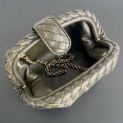 Uubags | Bottega Veneta Teen Lauren 1980 Bag With Chain In Kaki 31.5x16.5x11cmg - 2