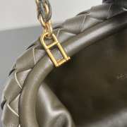 Uubags | Bottega Veneta Teen Lauren 1980 Bag With Chain In Kaki 31.5x16.5x11cmg - 3