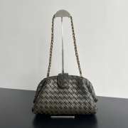 Uubags | Bottega Veneta Teen Lauren 1980 Bag With Chain In Kaki 31.5x16.5x11cmg - 1